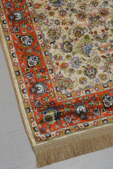 Pratik ve Taşınabilir İpek Dokulu Çantalı Seccade-P1001 - Resim 4