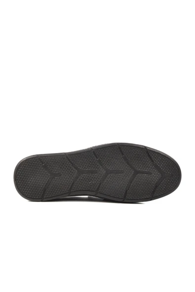 Ayakmod Siyah Hakiki Deri Erkek Casual Ayakkabı 3Y1671-172 M - Resim 5