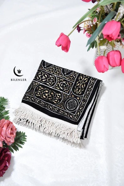 Kabe Kapısı Desenli Astarlı Seccade - Resim 3