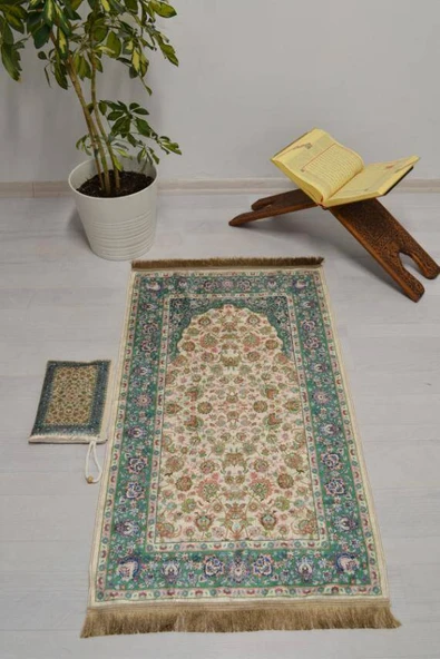 Pratik ve Taşınabilir İpek Dokulu Çantalı Seccade-MT09 ürün görseli