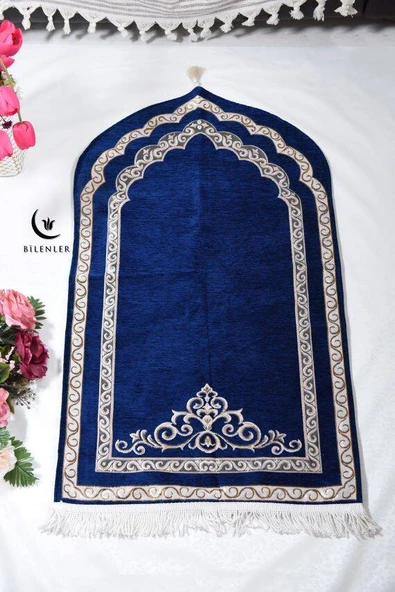 Oval Astarlı Seccade Lacivert ürün görseli