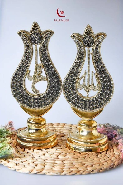 Allah(c.c) Muhammed(s.a.v) Lafızlı Esmaü-l Hüsnalı İkili Takım Biblo ürün görseli