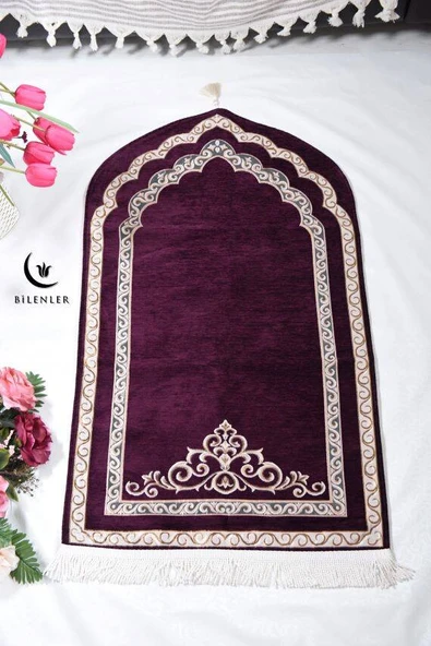 Oval Astarlı Seccade Mürdüm ürün görseli 1