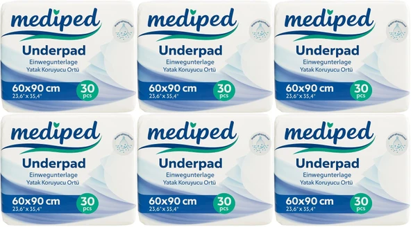 Mediped Hasta Alt Açma Yatak Koruyucu Örtü 60*90CM Klasik 180 Adet (6PK*30)