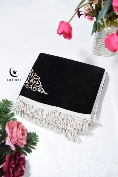 Kabe Örtüsü Desenli Astarlı Seccade - Resim 3