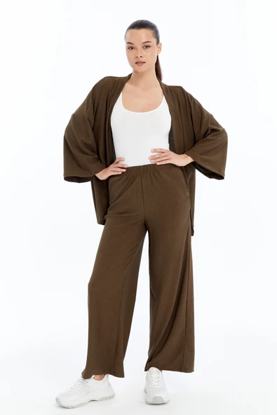 Kadın Kimono Pantolon Takım - 7
