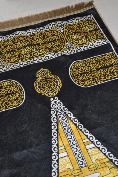 Pratik ve Taşınabilir İpek Dokulu Çantalı Seccade- KB1001 - Resim 2