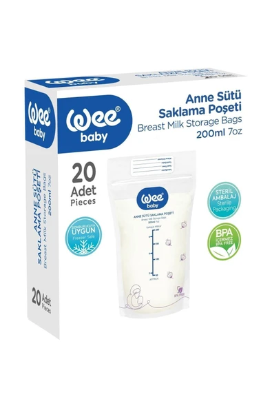 WEE 558 SÜT SAKLAMA POŞETİ 20'Lİ