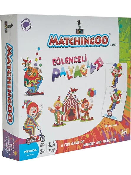 Matchingoo Memory Game Hafıza Oyunu Eğlenceli Palyaço