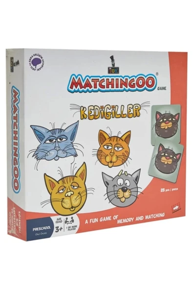 Matchingoo Memory Game Hafıza Oyunu Kedigiller