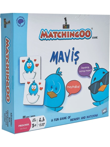 Matchingoo Memory Game Hafıza Oyunu Maviş