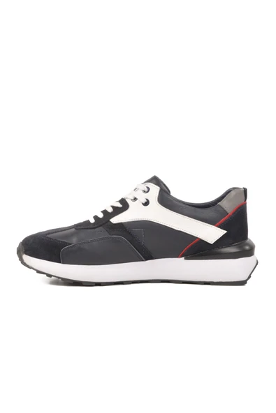 Ayakmod Lacivert Beyaz Hakiki Deri Erkek Casual Ayakkabı 2Y1076-6285 M - 2