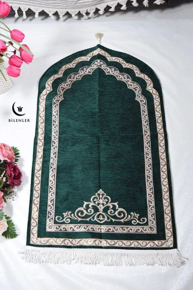 Oval Astarlı Seccade Yeşil ürün görseli