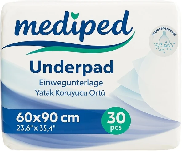 Mediped Hasta Alt Açma Yatak Koruyucu Örtü 60*90CM Klasik 150 Adet (5PK*30) - 2
