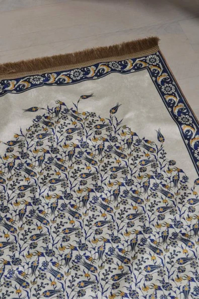 Pratik ve Taşınabilir İpek Dokulu Çantalı Seccade-L012 - Resim 2