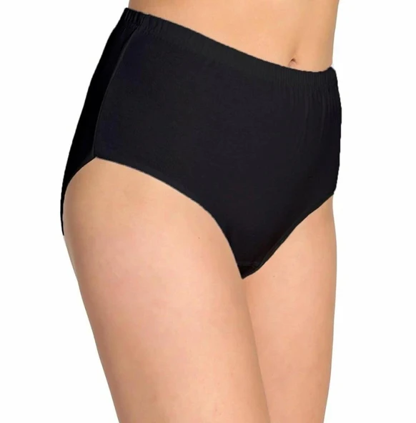 12 li Paket Tutku Bayan Ribana Bato Geniş Lastik Külot Yüksek Bel - Resim 3