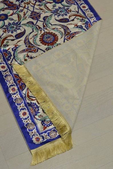 Pratik ve Taşınabilir İpek Dokulu Çantalı Seccade- ML0012 - Resim 4