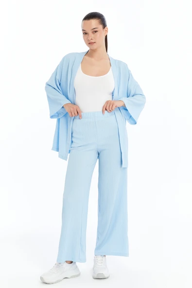 Kadın Kimono Pantolon Takım - 4