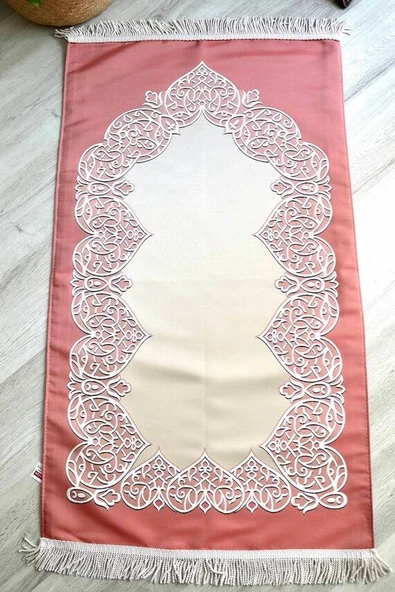 Astarlı Çeyizlik Saten Seccade Pembe - Resim 2