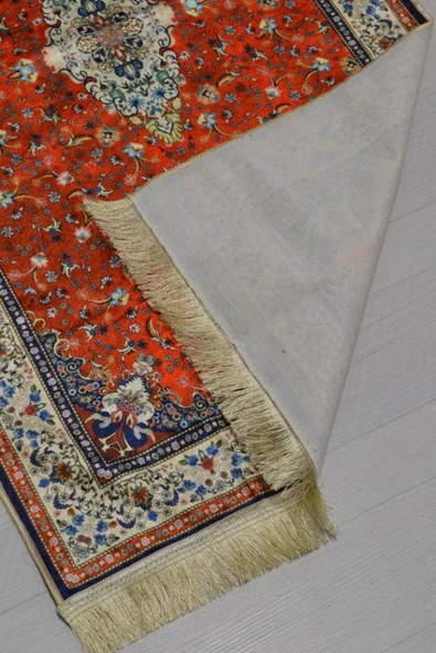 Pratik ve Taşınabilir İpek Dokulu Çantalı Seccade- KM005 - Resim 4