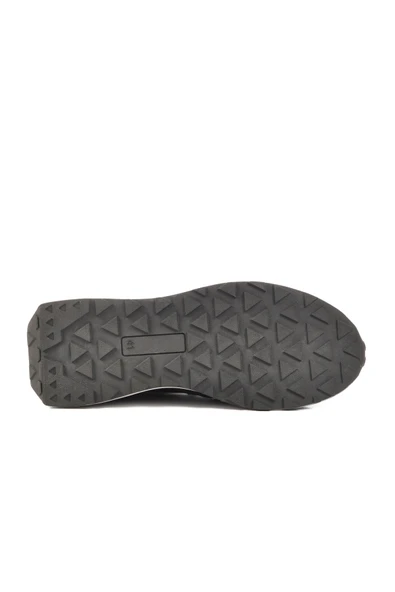 Ayakmod Siyah Beyaz Hakiki Deri Erkek Casual Ayakkabı 2Y1076-6285 M - Resim 5