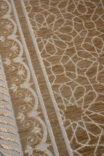 Mihrap Desenli Astarlı Seccade  Camel - Resim 2