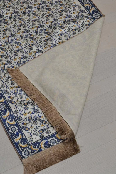 Pratik ve Taşınabilir İpek Dokulu Çantalı Seccade-L012 - Resim 4