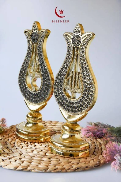 Allah(c.c) Muhammed(s.a.v) Lafızlı Esmaü-l Hüsnalı İkili Takım Biblo - Resim 2