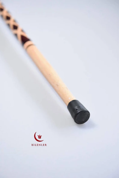 Ahşap İşçilikli Yürüme Bastonu Kahverengi –  Zarif ve Dayanıklı - Resim 4