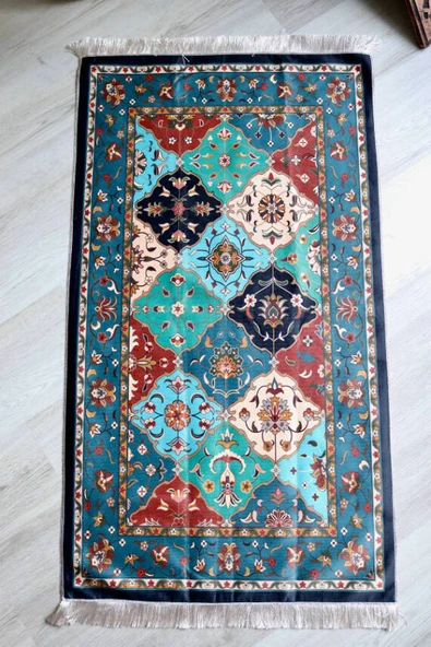 İpek Dokulu Keseli Seccade Çok Renkli - Resim 2