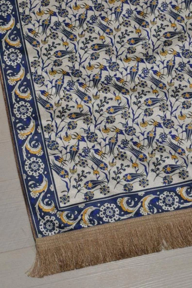 Pratik ve Taşınabilir İpek Dokulu Çantalı Seccade-L012 - Resim 3