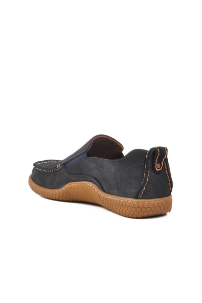Ayakmod Lacivert Nubuk Hakiki Deri Erkek Casual Ayakkabı 3Y1447-534 M - 4