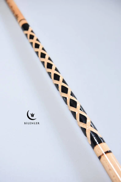 Ahşap İşçilikli Yürüme Bastonu Siyah –  Zarif ve Dayanıklı - Resim 3