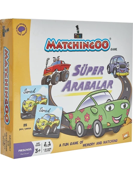 Matchingoo Memory Game Hafıza Oyunu Süper Arabalar