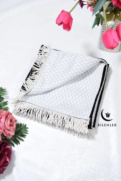 Kabe Kapısı Desenli Astarlı Seccade - Resim 4