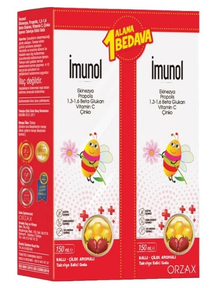 Orzax İmunol Takviye Edici Gıda 150 ml 1 Alana 1 Bedava