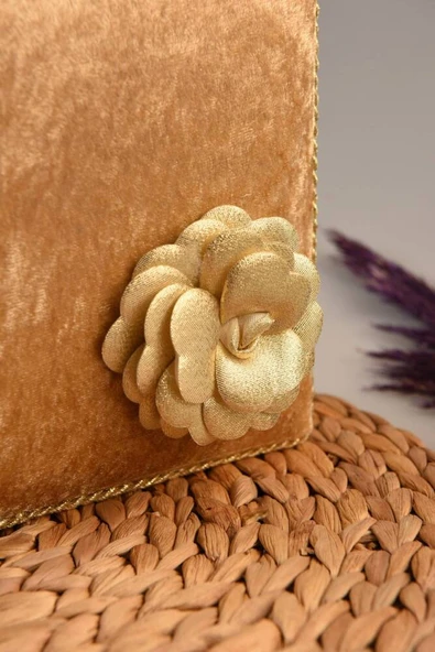 İnci Ahşap Kadife Kutulu Kuran-ı Kerim Çeyizlik-Hediyelik Set Gold Renk - Resim 5