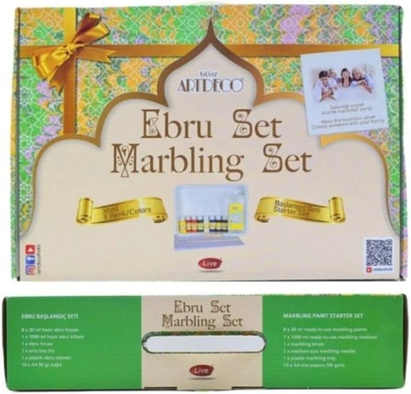 ARTDECO EBRU BAŞLANGIÇ SETİ 8 RENK - 2