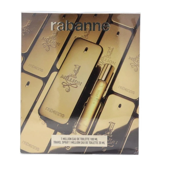 Paco Rabanne One Million EDT 100 ml + EDT 20 ml Erkek Parfüm Seti - 2