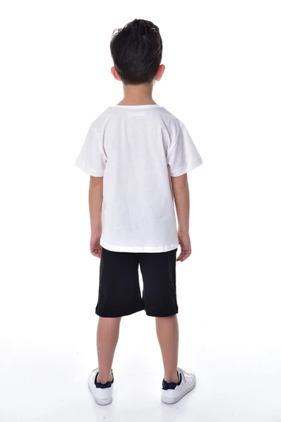 Pikachu Baskılı 2'li Şort - T-Shirt Çocuk Takım - 3