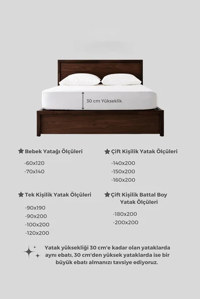 Micro Fitted Full Kenar Su Sıvı Geçirmez Alez Yatak Koruyucu Beyaz 120 x 200 cm - 3