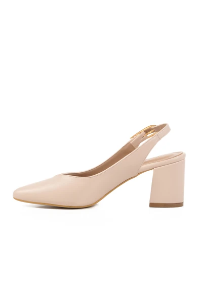 Pierre Cardin Krem Topuklu Kadın Abiye Ayakkabı PC-54706 Z - Resim 2