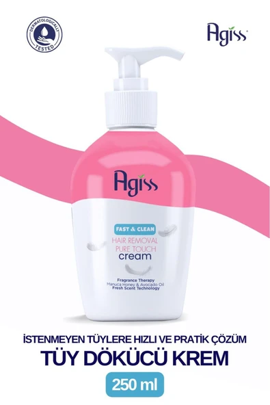 AGİSS TÜY DÖKÜCÜ KREM 250 ML (POMPALI)