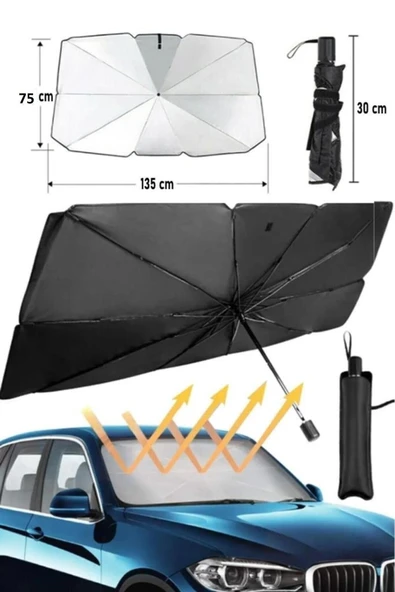 Saab 9-5 uyumlu oto şemsiye ön cam güneşlik