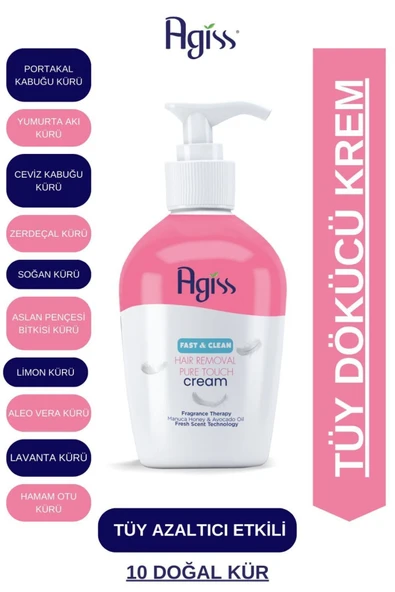 AGİSS TÜY DÖKÜCÜ KREM 250 ML (POMPALI) - 3