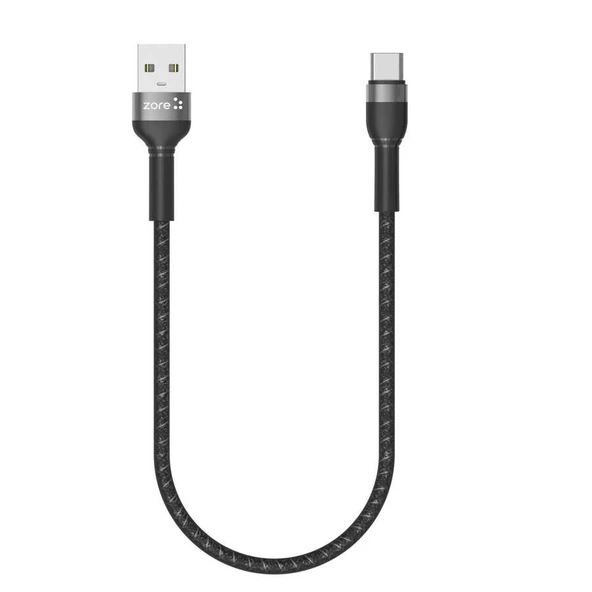 Poco M4 5G uyumlu Hızlı Şarj Kablosu USB Type-C Örgülü Kablo - Shıra Serisi - Resim 2