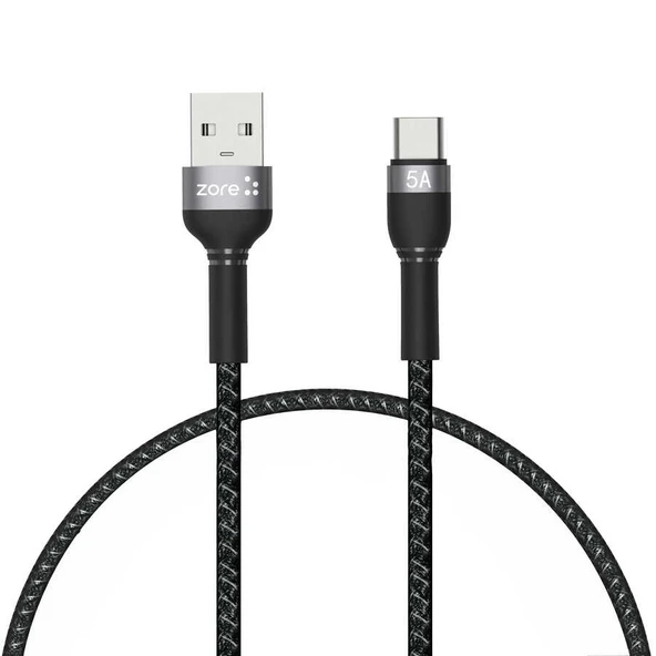 Huawei P30 Lite uyumlu Hızlı Şarj Kablosu USB Type-C Örgülü Kablo - Shıra Serisi