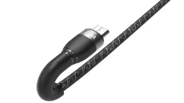 Xiaomi Redmi 8A uyumlu Hızlı Şarj Kablosu USB Type-C Örgülü Kablo - Shıra Serisi - 4