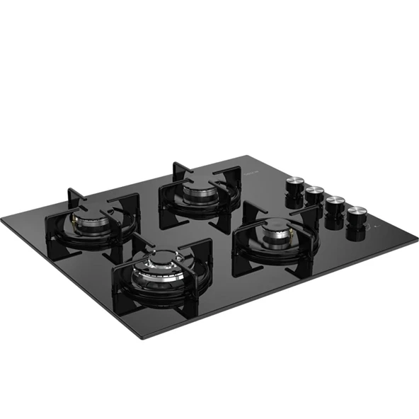 Tecna 8402 60 cm Siyah Cam Ankastre Ocak - 3