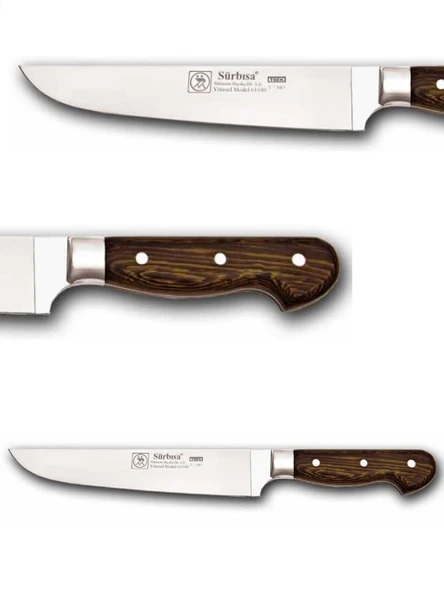 Sürbisa Ahşap Saplı Yöresel Kasap Bıçağı 61040-YM 22.0 cm - Resim 2